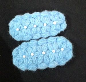 Crochet Hair Clips