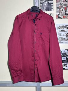 Burgundy Casual Shirt