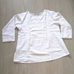 White 3/4 Sleeve Top