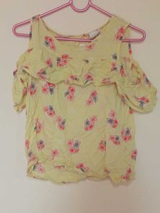 Yellow Floral Top