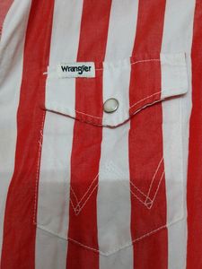 Candy Cane Striped Full Sleeve Wrangler Shirt.