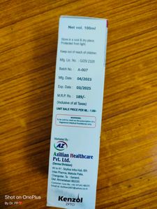 Ketoconazole Zinc Pyrithione Shampoo 100mL