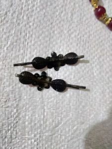 Pink Jewel Hair Clips (Set of 2)
