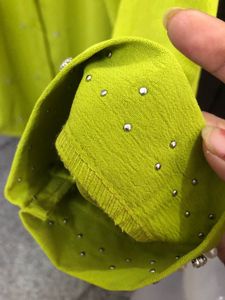 Cord Set Lime Green Embellished Beads Stones