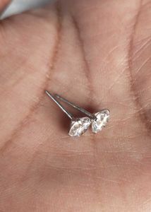 Pure Silver Zircon Studs Earrings