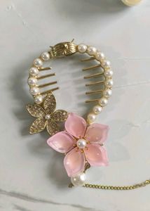 Pearl &amp; Floral Hair Accessories Set