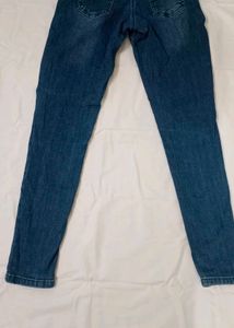 Girls' Dark Wash Embroidered Jeans