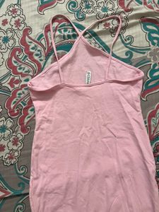 H&amp;M Pink Cotton Dress