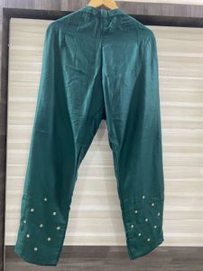 Emerald Green Embroidered Kurti