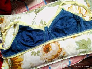Blue Cotton Bra