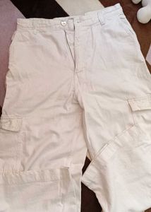 Beige Cargo Pants