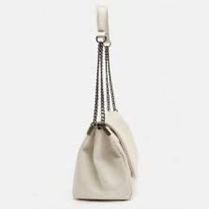 Zara off White Quilted Shoulder Bag