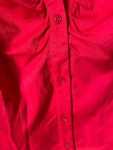 Red Buttoned Shirt