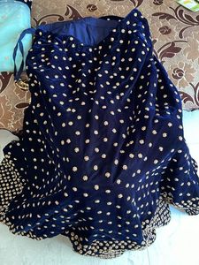Beautiful Bridal Lehenga : Navy Blue