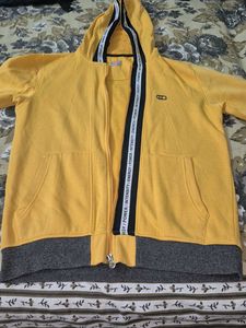 Yellow Zip-Up Hoodie