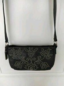 Mango Beaded Suede Sling
