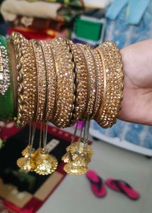 like new Golden Bridal Bangle Set