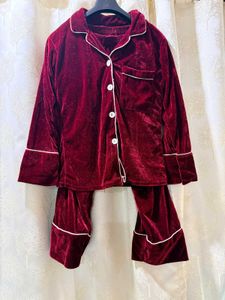 Cozy Velvet Night Suit Set