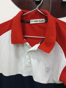 Color Block Polo T-Shirt