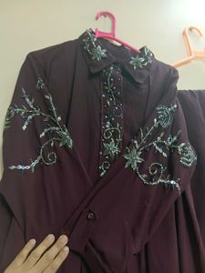 Handwork Peplum set with Dupatta