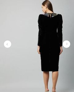 Black Velvet Dress XL