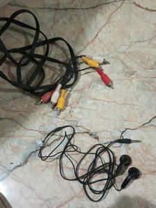 Audio Video Connector And Intex Ear Phone