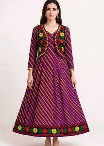 Passion Brand Gown With Heavy Designer Embroidery