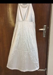 White Halter Mermaid Dress