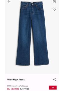 H&amp;M New Wide Leg Jeans