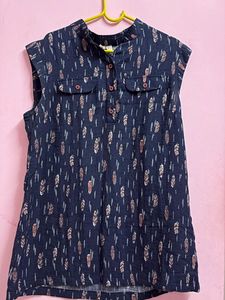 Printed Sleeveless Top