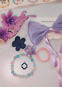 Pink/purple Hair Accessories hamper