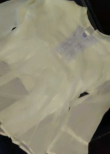 Elegant White Embellished Top