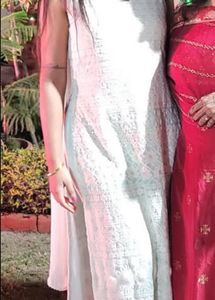 Pastel Green Embroided Kurta Sets(Women’s)