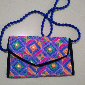 Embroidery Sling Handbag