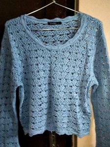 Blue Full Sleeves Top