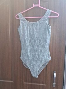 Grey Sheer Bodysuit