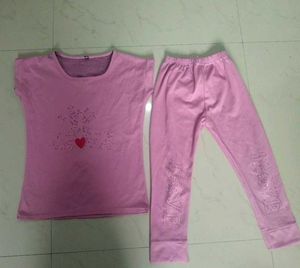 Pink 'Love' Pajama Set
