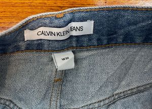 Ck Ripped Denim Shorts