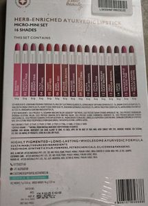New Pack of 16 Just Herbs Mini Set Lipstick