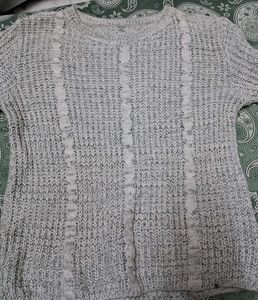 Cozy Grey Knit Sweater