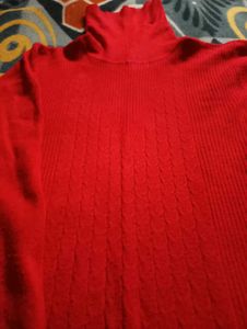 Red Long Sweater
