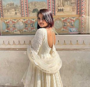 Most Demanding Beautiful White Gown