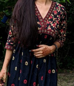 Trendy Habbu Beautifully Printed Anarkali