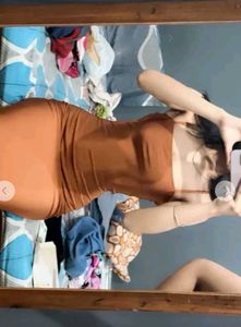 Elegant Brown Maxi Slip Dress