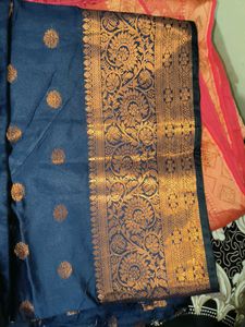 Gold Zari Work Saree