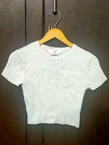 H&amp;M RIB-KNIT TOP