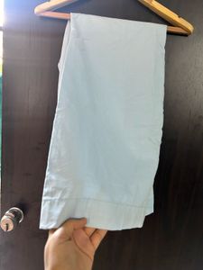 Custom made pure cotton light blue pants