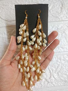 Long Pearl Earrings
