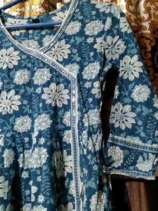 Floral Print Anarkali Kurta