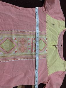 Elegant Pink Cotton Kurta